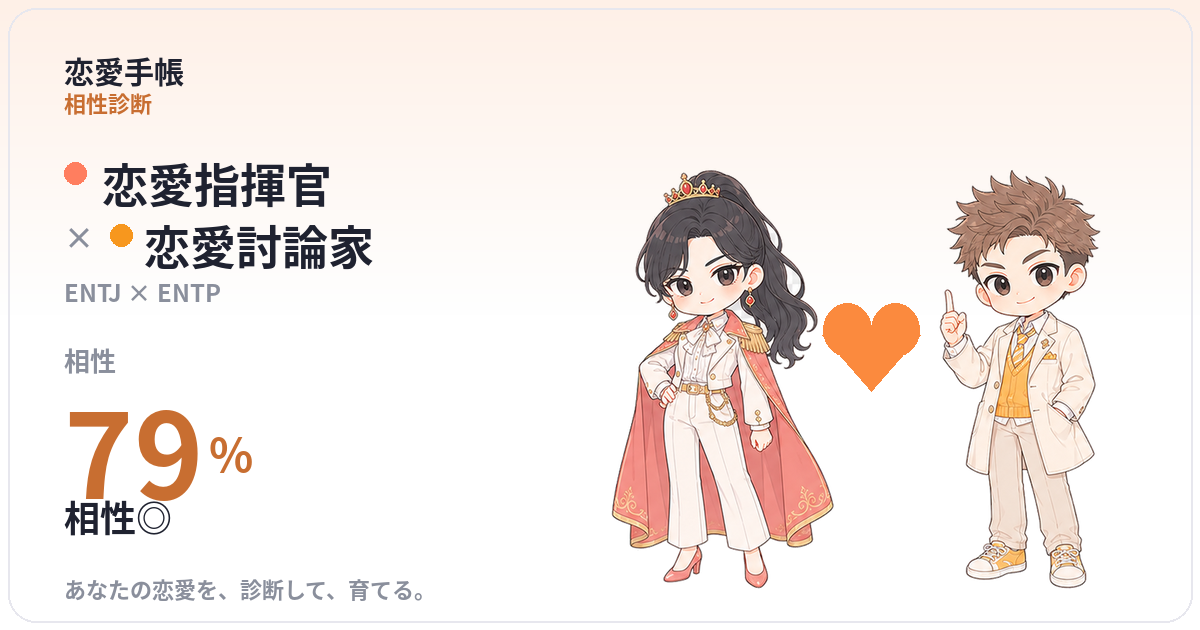 恋愛指揮官 × 恋愛討論家 の相性