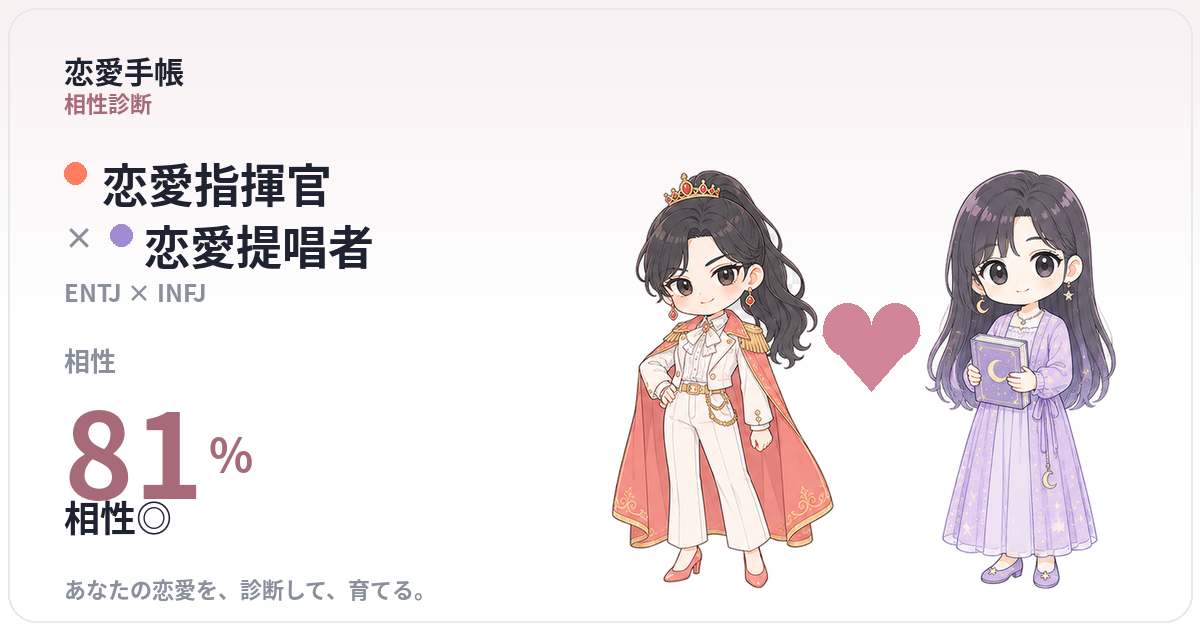 恋愛指揮官 × 恋愛提唱者 の相性