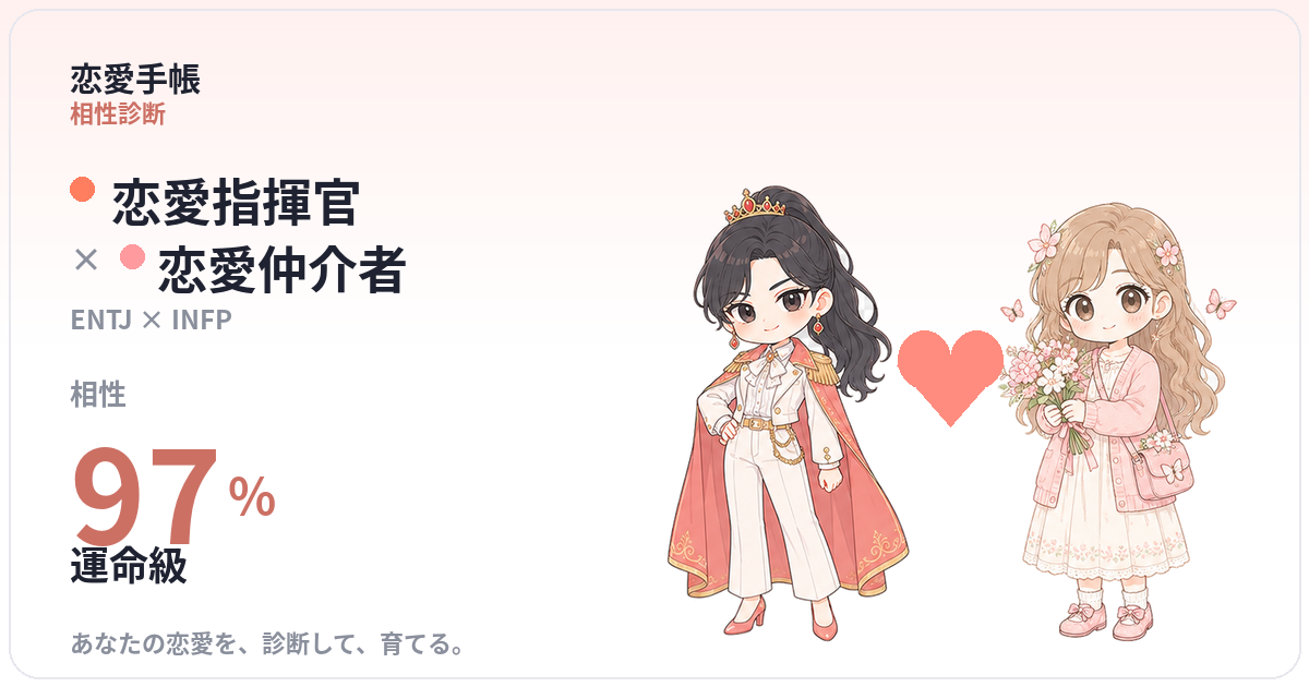 恋愛指揮官 × 恋愛仲介者 の相性
