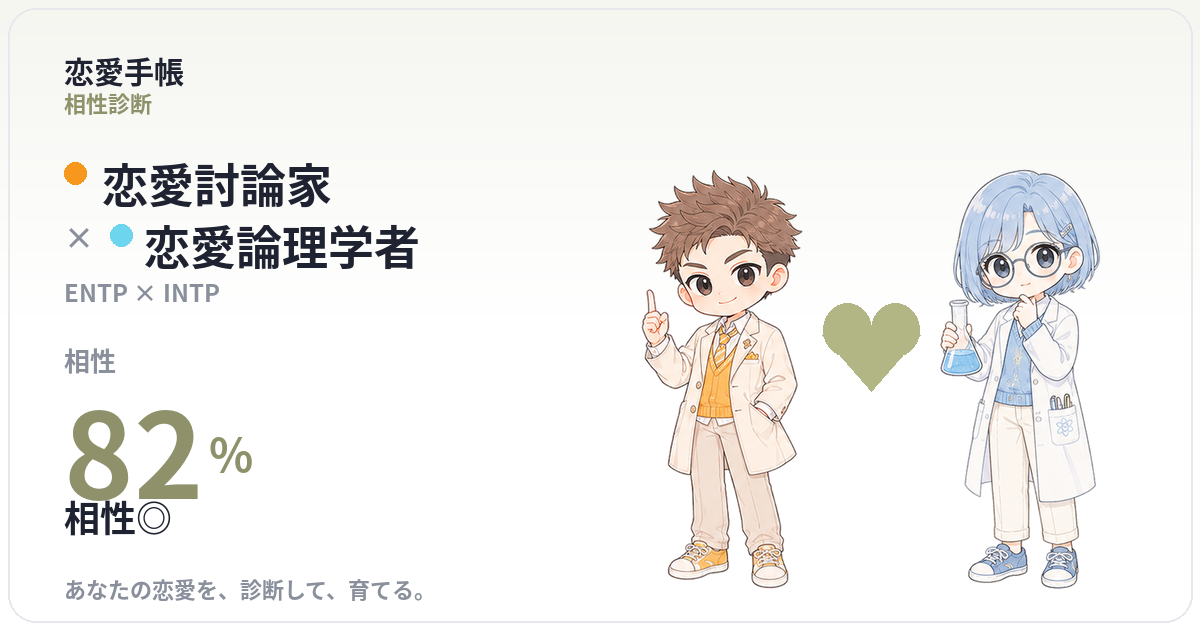 恋愛討論家 × 恋愛論理学者 の相性
