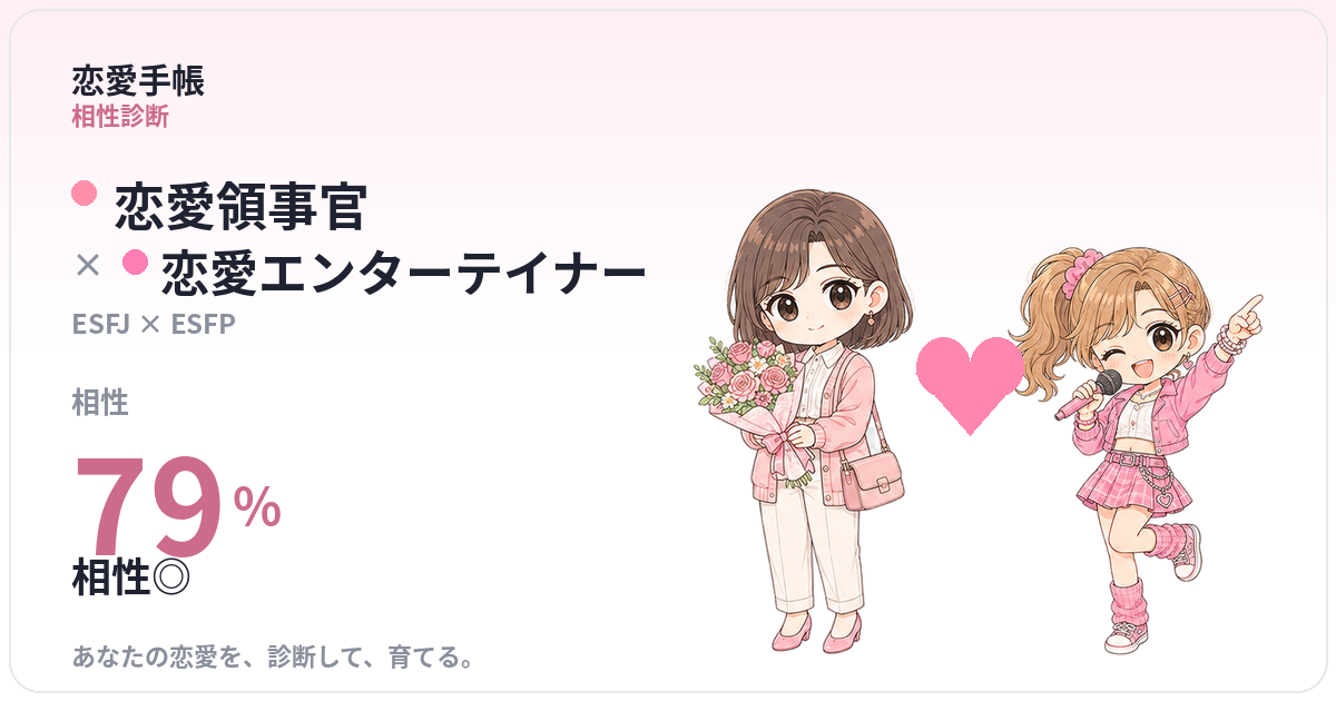 恋愛領事官 × 恋愛エンターテイナー の相性