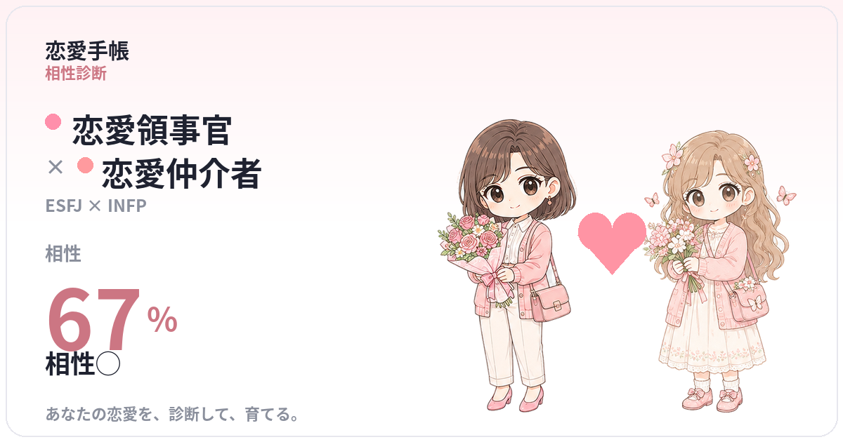 恋愛領事官 × 恋愛仲介者 の相性
