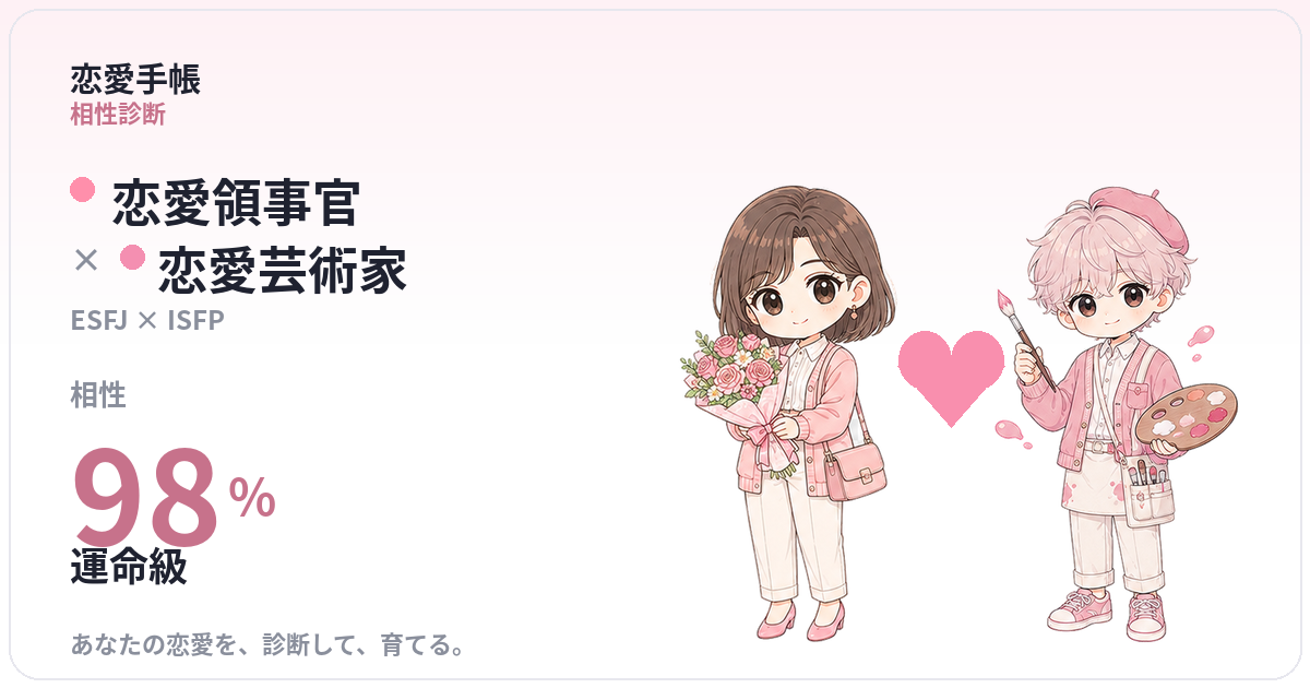 恋愛領事官 × 恋愛芸術家 の相性