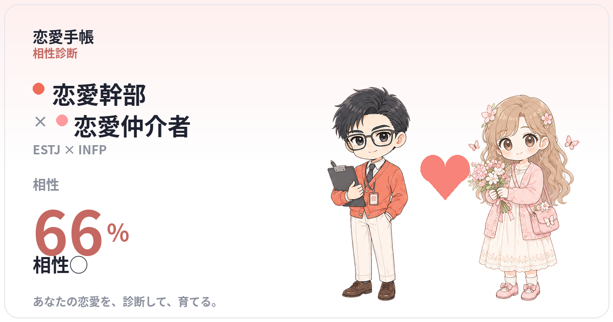 恋愛幹部 × 恋愛仲介者 の相性