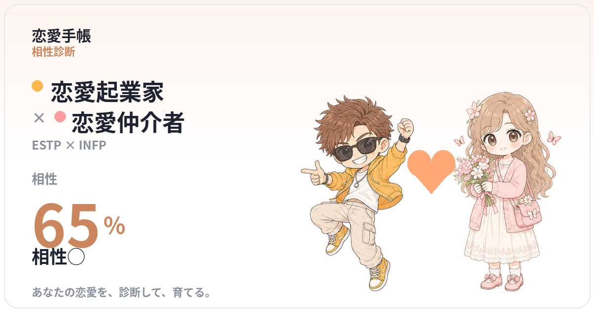 恋愛起業家 × 恋愛仲介者 の相性
