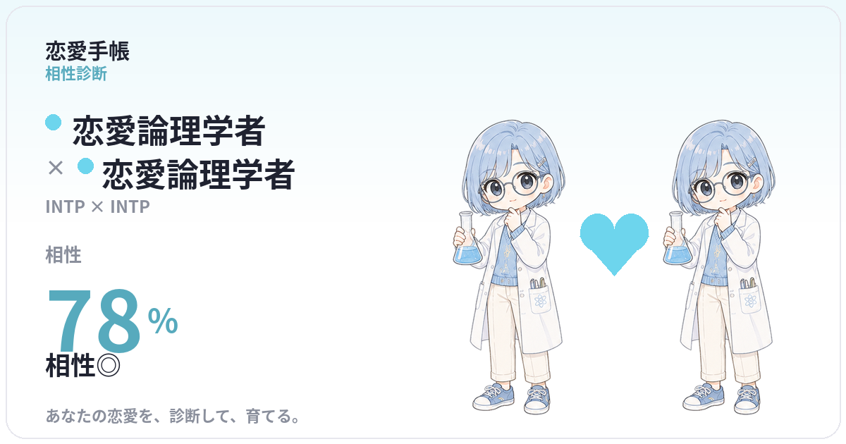 恋愛論理学者 × 恋愛論理学者 の相性