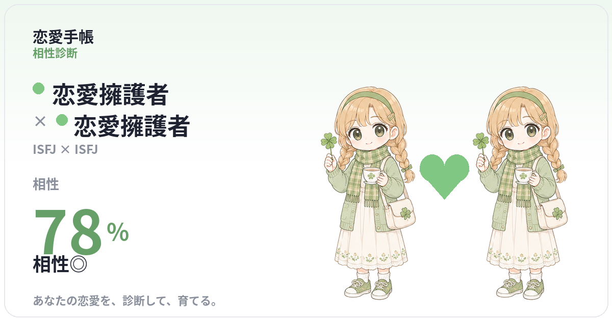 恋愛擁護者 × 恋愛擁護者 の相性