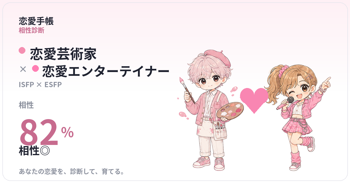 恋愛芸術家 × 恋愛エンターテイナー の相性