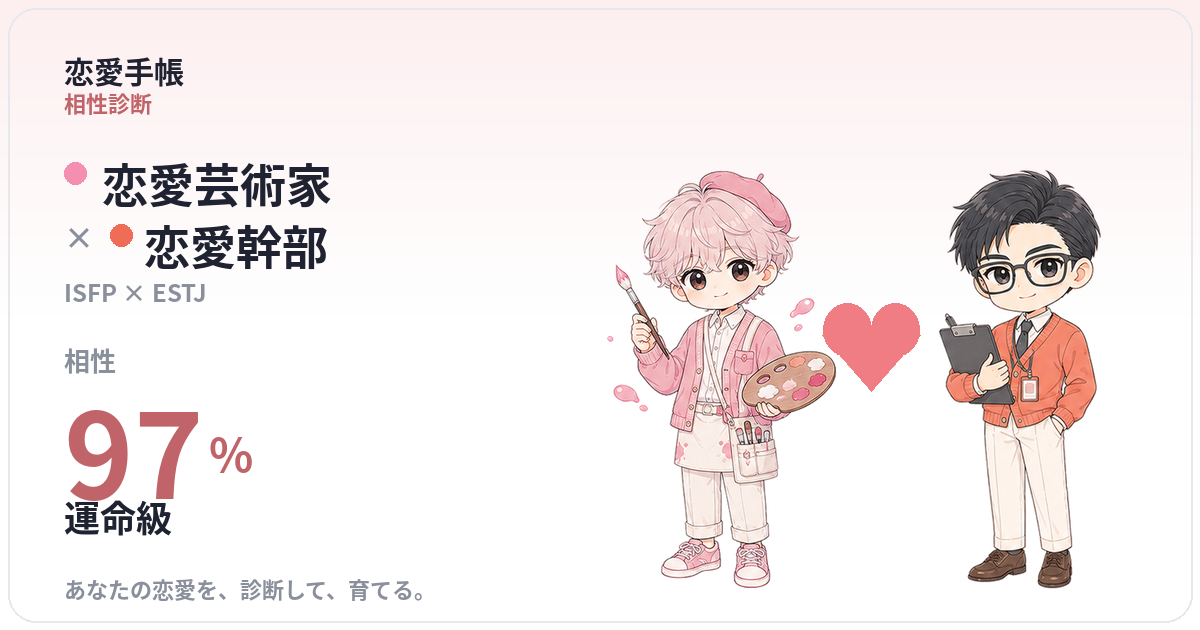 恋愛芸術家 × 恋愛幹部 の相性